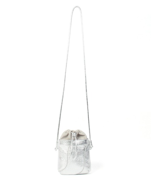 Beau're(ヴュレ)の「BEAURE Mini Drawstring Pouch ショルダー Bag(ショルダーバッグ・レディース・ブラウン/パープル系その他/ブラック/シルバー・FREE)」の7枚目の写真