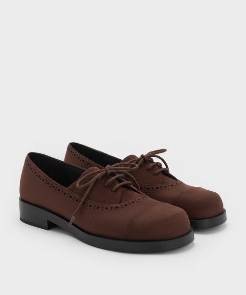 CHARLES & KEITH(チャールズ & キース)の「ブローグダービー(ローファー・レディース・ブラック系その他7/ブラウン系その他7・25.5cm/25cm/24.5cm/23.5cm/23cm/22.5cm)」の7枚目の写真