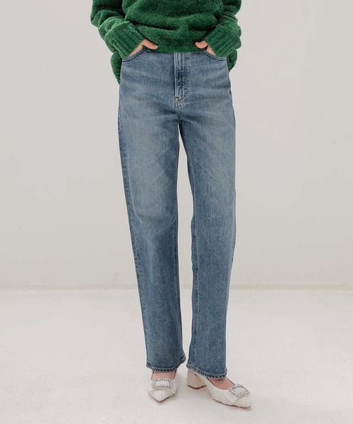 DRESSLAVE(ドレスレイブ)の「YANUK / LEA Boys Straight(ボーイズストレートデニム 57143232)(デニムパンツ・レディース・ブルー・25/24/23)」の1枚目の写真