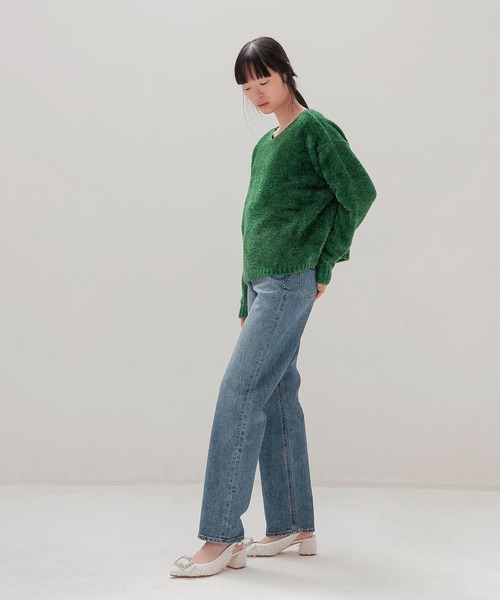 DRESSLAVE(ドレスレイブ)の「YANUK / LEA Boys Straight(ボーイズストレートデニム 57143232)(デニムパンツ・レディース・ブルー・25/24/23)」の8枚目の写真