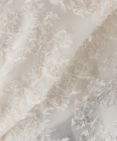 Simplicite（サンプリシテ）の「《追加6》手洗い可 / パフスリーブジャガードブラウス（シャツ/ブラウス・レディース・ブラック/アイボリー・FREE）」の20枚目の写真