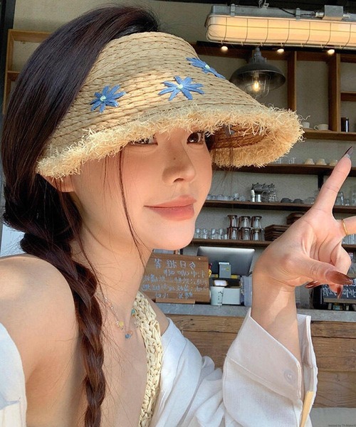 Sugri ベージュ 麦わら帽子 sugri スグリ コーサイ麦 キャノチエ