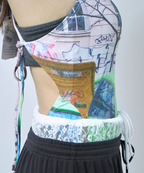 PISCESS/パイシス Photo Graphic One-Piece Swimsuit（水着