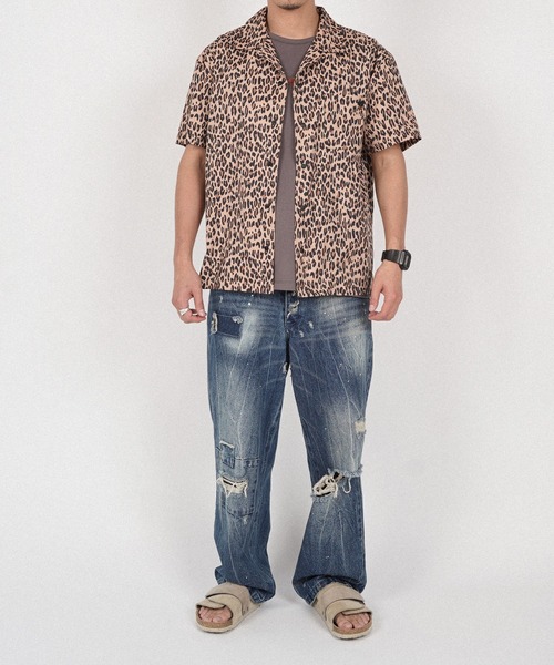SUNS by #Re:room(サンズバイリルーム)の「カラーレオパードシャツ(シャツ/ブラウス・メンズ・カーキ/ブルー/ベージュ・SMALL/MEDIUM)」の13枚目の写真