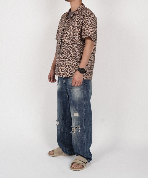SUNS by #Re:room(サンズバイリルーム)の「カラーレオパードシャツ(シャツ/ブラウス・メンズ・カーキ/ブルー/ベージュ・SMALL/MEDIUM)」の14枚目の写真