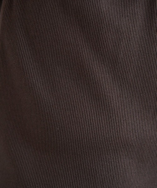 STYLE DELI（スタイルデリ）の「【Made in JAPAN】涼しい綿テレコ裾ベンツスリットパンツ（その他パンツ・レディース・ネイビー/ブラウン/ブラック・01/02）」の21枚目の写真