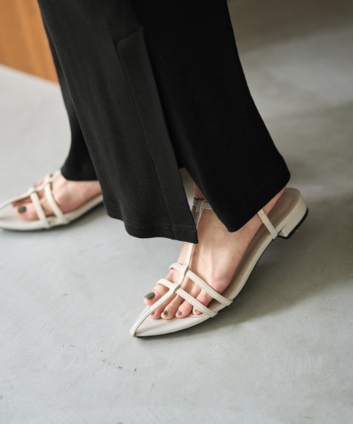 STYLE DELI（スタイルデリ）の「【Made in JAPAN】涼しい綿テレコ裾ベンツスリットパンツ（その他パンツ・レディース・ネイビー/ブラウン/ブラック・01/02）」の15枚目の写真