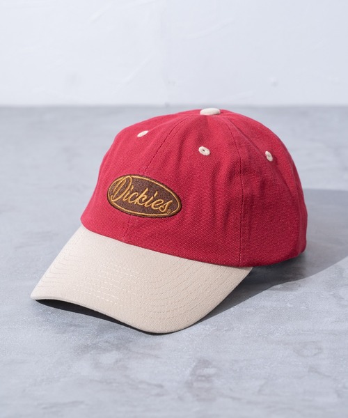 Dickies(ディッキーズ)の「【Dickies】DK EX WASHED CANVAS CAP / ディッキーズ ウォッシュ加工 ロゴ キャップ(キャップ・メンズ・ワインレッド/ネイビー/ブラック/アーミー・FREE)」の4枚目の写真