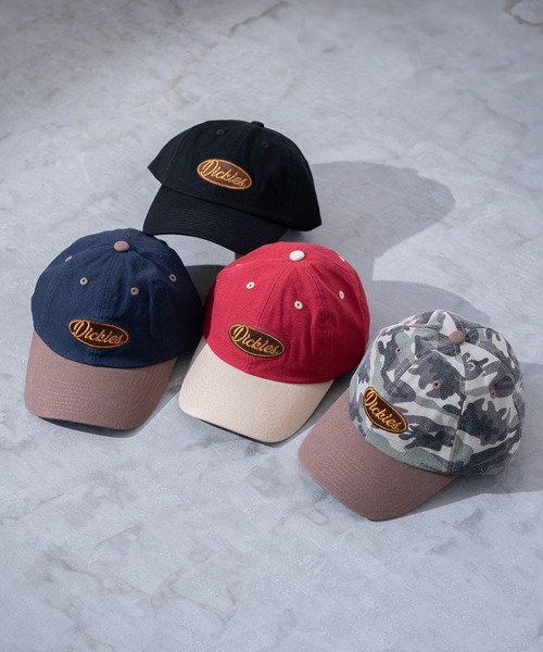 Dickies(ディッキーズ)の「【Dickies】DK EX WASHED CANVAS CAP / ディッキーズ ウォッシュ加工 ロゴ キャップ(キャップ・メンズ・ワインレッド/ネイビー/ブラック/アーミー・FREE)」の5枚目の写真