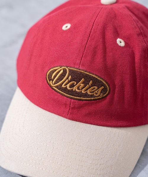Dickies(ディッキーズ)の「【Dickies】DK EX WASHED CANVAS CAP / ディッキーズ ウォッシュ加工 ロゴ キャップ(キャップ・メンズ・ワインレッド/ネイビー/ブラック/アーミー・FREE)」の6枚目の写真