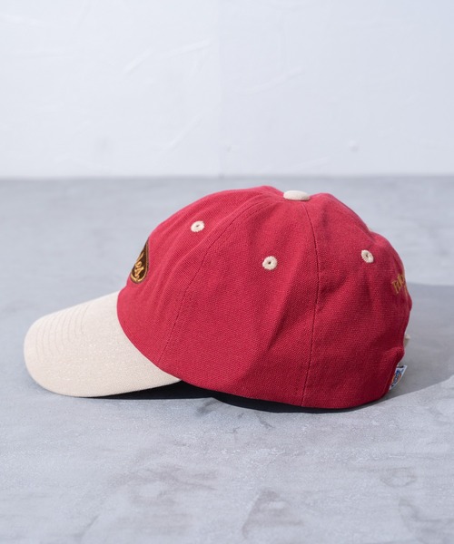 Dickies(ディッキーズ)の「【Dickies】DK EX WASHED CANVAS CAP / ディッキーズ ウォッシュ加工 ロゴ キャップ(キャップ・メンズ・ワインレッド/ネイビー/ブラック/アーミー・FREE)」の7枚目の写真
