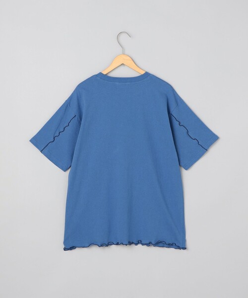 coen(コーエン)の「配色メローデザインTシャツ(Tシャツ/カットソー・レディース・ダークグレー/コバルトブルー/オフホワイト/クリーム・M/L)」の18枚目の写真