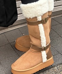 ipugo（イプゴ）の「ipugo ロング丈ムートンブーツ（ブーツ）」