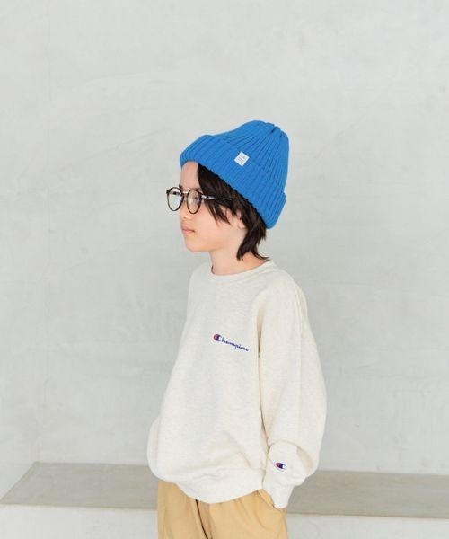 Champion（チャンピオン）の「【Champion(チャンピオン)】別注ルーズフィットプルオーバー(KIDS)（スウェット・キッズ・ブラウン/グリーン/オートミール/パープル・120cm/130cm/140cm/150cm）」の19枚目の写真