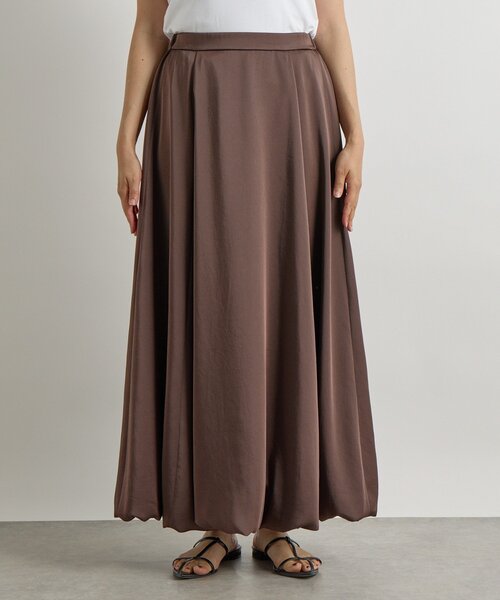 RIVE DROITE（リヴドロワ）の「【美シルエット】サテンバルーンスカート（スカート・レディース・ブラウン/オフホワイト・38/36）」の22枚目の写真