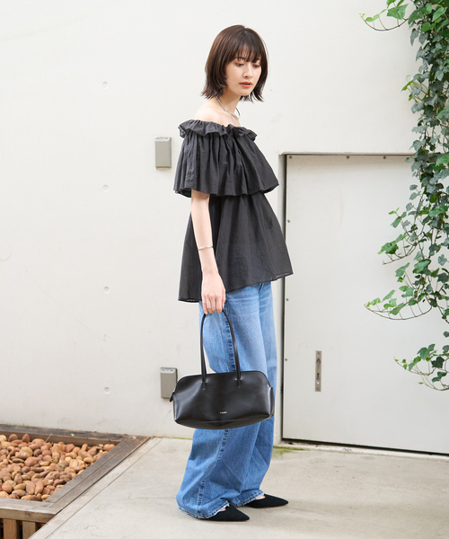 YAHKI(ヤーキ)の「【YAHKI /ヤーキ】SOFT W FACE 横長ショルダーバッグ(ショルダーバッグ・レディース・ワイン/ブラック・フリー)」の21枚目の写真