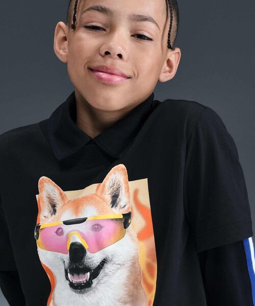 ナイキ　シャツ NIKE ナイキ ウィメンズ NSW OC VARZITY Tシャツ 半袖(ネイビー