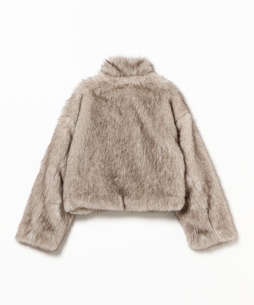 CAROLINA GLASER（カロリナ グレイサー）の「Mai / ファーコート（ブルゾン・レディース・ブラウン/グレー・ONE SIZE）」の13枚目の写真
