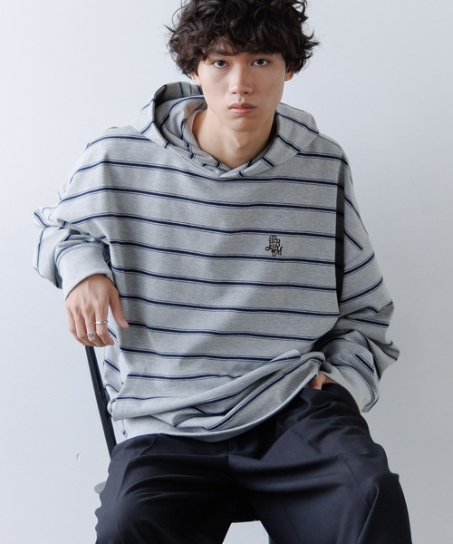 UNISEX》スーパールーズボーダーパーカー（パーカー）｜PBLIM（ページ