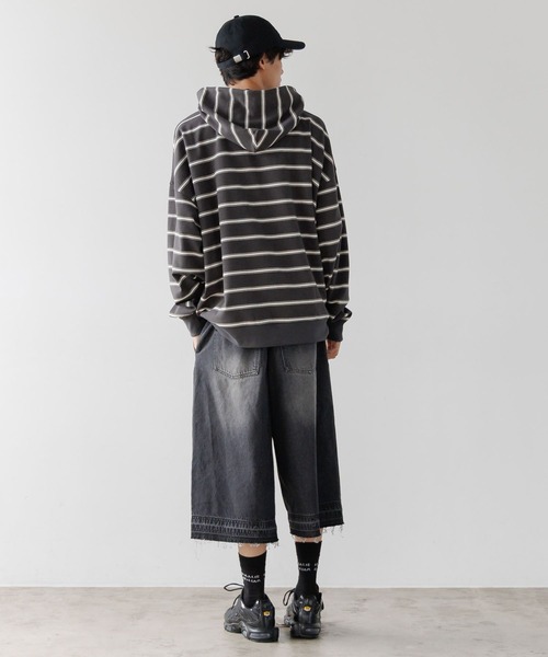 PBLIM（ページボーイリム）の「《UNISEX》スーパールーズボーダーパーカー（パーカー・レディース・グレー/チャコールグレー・FREE）」の17枚目の写真