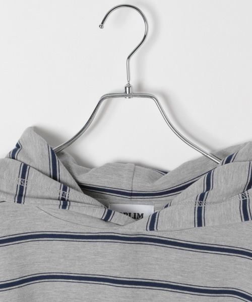 PBLIM（ページボーイリム）の「《UNISEX》スーパールーズボーダーパーカー（パーカー・レディース・グレー/チャコールグレー・FREE）」の20枚目の写真