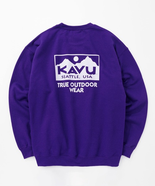 KAVU（カブー）の「KAVU/カブー True Logo Sweat/トゥルーロゴスウェット（スウェット・メンズ・ブラック/アッシュグレー/グレー/ホワイト/グリーン/パープル・MEDIUM/LARGE/X-LARGE）」の6枚目の写真
