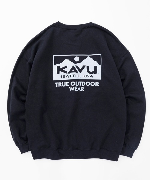 KAVU（カブー）の「KAVU/カブー True Logo Sweat/トゥルーロゴスウェット（スウェット・メンズ・ブラック/アッシュグレー/グレー/ホワイト/グリーン/パープル・MEDIUM/LARGE/X-LARGE）」の2枚目の写真