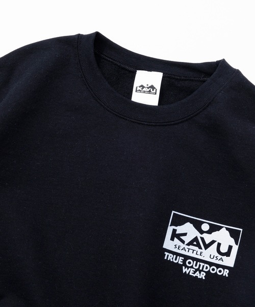 KAVU（カブー）の「KAVU/カブー True Logo Sweat/トゥルーロゴスウェット（スウェット・メンズ・ブラック/アッシュグレー/グレー/ホワイト/グリーン/パープル・MEDIUM/LARGE/X-LARGE）」の11枚目の写真