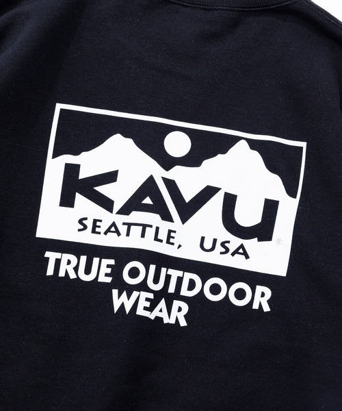 KAVU（カブー）の「KAVU/カブー True Logo Sweat/トゥルーロゴスウェット（スウェット・メンズ・ブラック/アッシュグレー/グレー/ホワイト/グリーン/パープル・MEDIUM/LARGE/X-LARGE）」の12枚目の写真