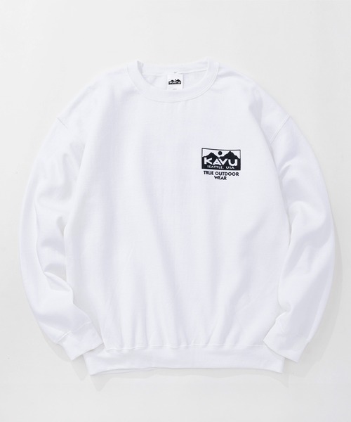 KAVU（カブー）の「KAVU/カブー True Logo Sweat/トゥルーロゴスウェット（スウェット・メンズ・ブラック/アッシュグレー/グレー/ホワイト/グリーン/パープル・MEDIUM/LARGE/X-LARGE）」の7枚目の写真