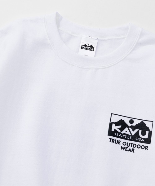 KAVU（カブー）の「KAVU/カブー True Logo Sweat/トゥルーロゴスウェット（スウェット・メンズ・ブラック/アッシュグレー/グレー/ホワイト/グリーン/パープル・MEDIUM/LARGE/X-LARGE）」の8枚目の写真