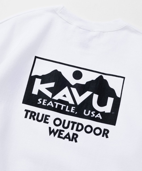 KAVU（カブー）の「KAVU/カブー True Logo Sweat/トゥルーロゴスウェット（スウェット・メンズ・ブラック/アッシュグレー/グレー/ホワイト/グリーン/パープル・MEDIUM/LARGE/X-LARGE）」の9枚目の写真