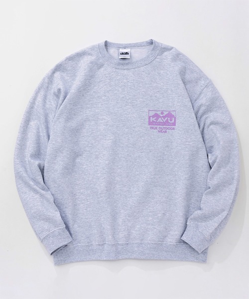 KAVU（カブー）の「KAVU/カブー True Logo Sweat/トゥルーロゴスウェット（スウェット・メンズ・ブラック/アッシュグレー/グレー/ホワイト/グリーン/パープル・MEDIUM/LARGE/X-LARGE）」の13枚目の写真