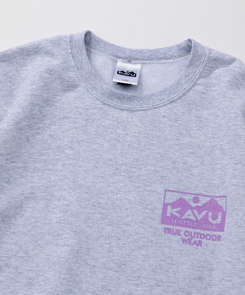 KAVU（カブー）の「KAVU/カブー True Logo Sweat/トゥルーロゴスウェット（スウェット・メンズ・ブラック/アッシュグレー/グレー/ホワイト/グリーン/パープル・MEDIUM/LARGE/X-LARGE）」の14枚目の写真