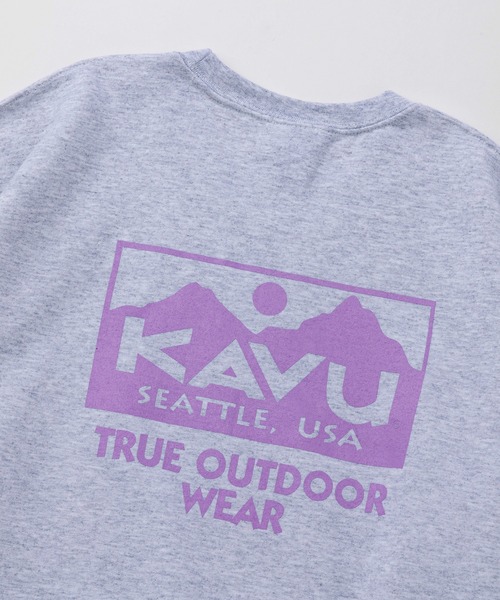 KAVU（カブー）の「KAVU/カブー True Logo Sweat/トゥルーロゴスウェット（スウェット・メンズ・ブラック/アッシュグレー/グレー/ホワイト/グリーン/パープル・MEDIUM/LARGE/X-LARGE）」の15枚目の写真