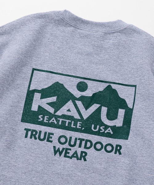 KAVU（カブー）の「KAVU/カブー True Logo Sweat/トゥルーロゴスウェット（スウェット・メンズ・ブラック/アッシュグレー/グレー/ホワイト/グリーン/パープル・MEDIUM/LARGE/X-LARGE）」の18枚目の写真