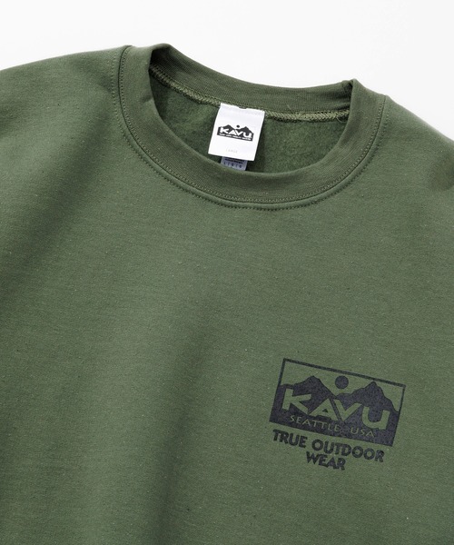 KAVU（カブー）の「KAVU/カブー True Logo Sweat/トゥルーロゴスウェット（スウェット・メンズ・ブラック/アッシュグレー/グレー/ホワイト/グリーン/パープル・MEDIUM/LARGE/X-LARGE）」の20枚目の写真