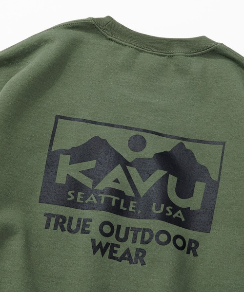 KAVU（カブー）の「KAVU/カブー True Logo Sweat/トゥルーロゴスウェット（スウェット・メンズ・ブラック/アッシュグレー/グレー/ホワイト/グリーン/パープル・MEDIUM/LARGE/X-LARGE）」の21枚目の写真