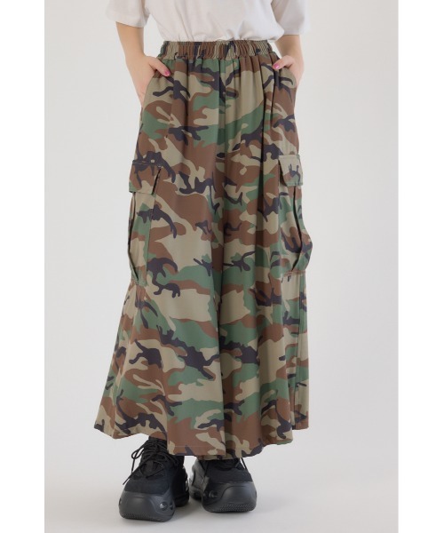 RODEO CROWNS WIDE BOWL（ロデオクラウンズワイドボウル）の「ワイドカーゴスカーチョ（カーゴパンツ・レディース・ブラック/ベージュ系その他/カーキ/グリーン系その他2・FREE）」の4枚目の写真