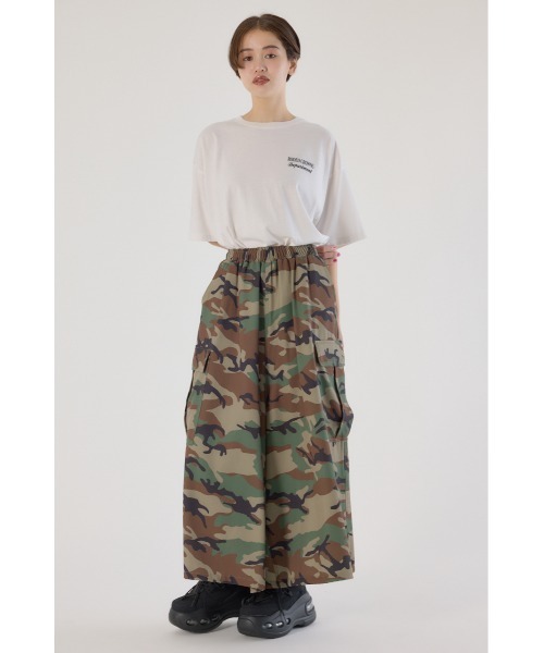 RODEO CROWNS WIDE BOWL（ロデオクラウンズワイドボウル）の「ワイドカーゴスカーチョ（カーゴパンツ・レディース・ブラック/ベージュ系その他/カーキ/グリーン系その他2・FREE）」の6枚目の写真