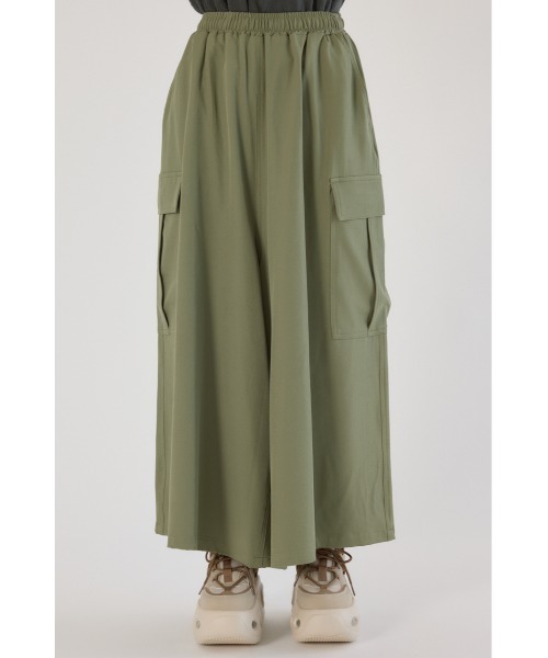 RODEO CROWNS WIDE BOWL（ロデオクラウンズワイドボウル）の「ワイドカーゴスカーチョ（カーゴパンツ・レディース・ブラック/ベージュ系その他/カーキ/グリーン系その他2・FREE）」の15枚目の写真