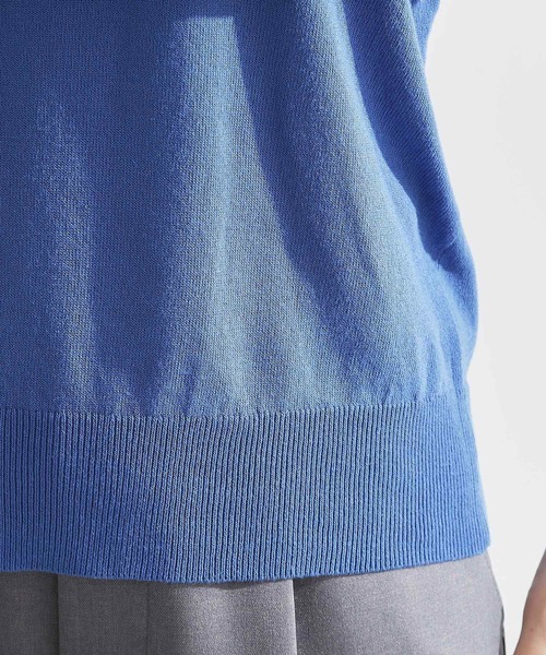 grove(グローブ)の「涼しくて華やか1枚で差の付く ケープフリルニット(ニット/セーター・レディース・ブルー系その他/ライトグレー/ブラック・02/03/01/04/05)」の9枚目の写真