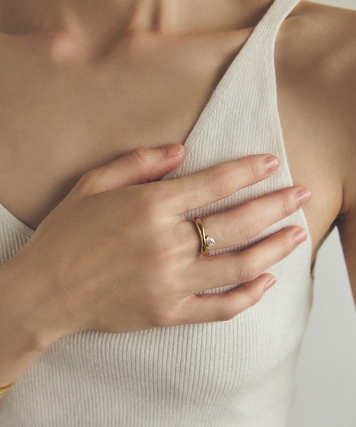 TEN.（テン）の「18KGP ルーチェリング（リング・レディース・ゴールド・#15/#13/#11/#9）」の4枚目の写真