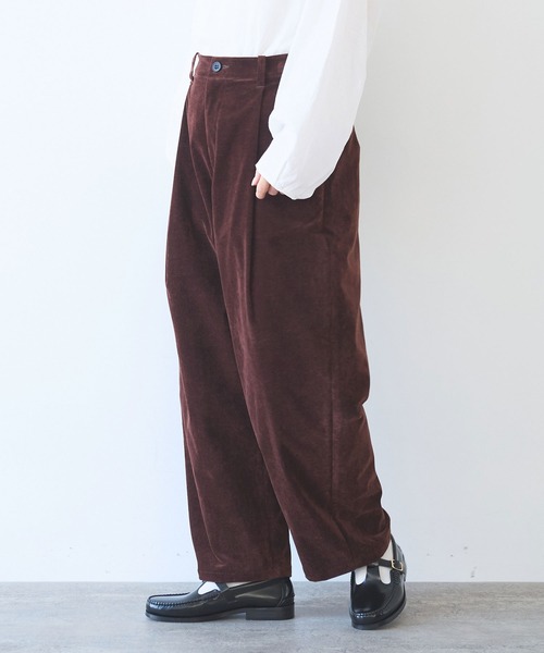 yuni（ユニ　）の「シャンブレーコール　back gum パンツ（その他パンツ・レディース・ホワイト/ブラウン/サックスブルー/ブラック・S/M）」の14枚目の写真