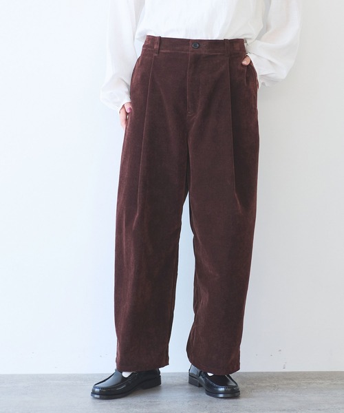 yuni（ユニ　）の「シャンブレーコール　back gum パンツ（その他パンツ・レディース・ホワイト/ブラウン/サックスブルー/ブラック・S/M）」の13枚目の写真