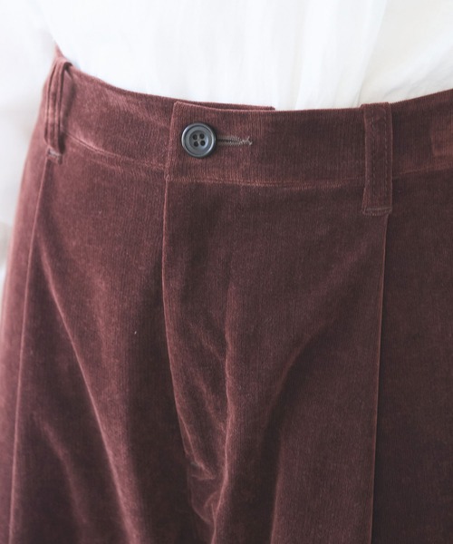 yuni（ユニ　）の「シャンブレーコール　back gum パンツ（その他パンツ・レディース・ホワイト/ブラウン/サックスブルー/ブラック・S/M）」の16枚目の写真