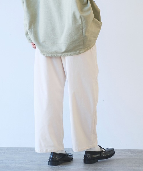 yuni（ユニ　）の「シャンブレーコール　back gum パンツ（その他パンツ・レディース・ホワイト/ブラウン/サックスブルー/ブラック・S/M）」の10枚目の写真