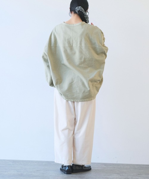 yuni（ユニ　）の「シャンブレーコール　back gum パンツ（その他パンツ・レディース・ホワイト/ブラウン/サックスブルー/ブラック・S/M）」の7枚目の写真