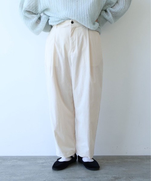 yuni（ユニ　）の「シャンブレーコール　back gum パンツ（その他パンツ・レディース・ホワイト/ブラウン/サックスブルー/ブラック・S/M）」の21枚目の写真