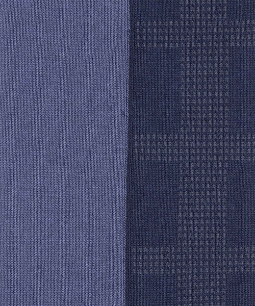 Paul Smith(ポールスミス)の「チェック&ソリッド ソックス【250607 DR】(ソックス/靴下・メンズ・ネイビー/ダークグレー/ダークグリーン・25-27)」の5枚目の写真